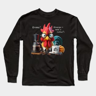 Coffee Rooster by focusln Long Sleeve T-Shirt